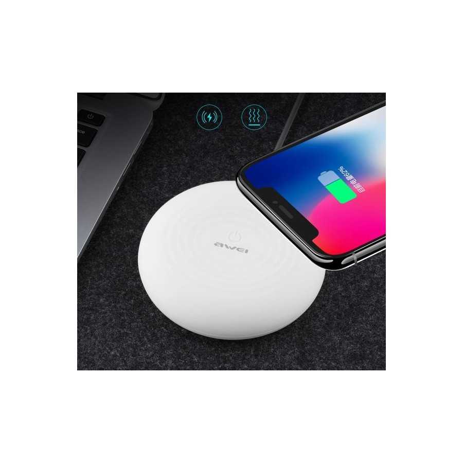 CHARGEUR A INDUCTION LED FAST CHARGE AWEI W7