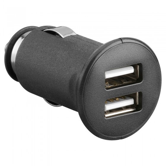 Color : Black Double chargeur de port USB imperméable allume-cigare avec commutateur horloge voltmètre 